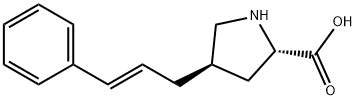 (2S,4R)-4-cinnaMylpyrrolidine-2-carboxylic acid 구조식 이미지