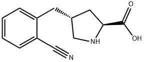 (2S,4R)-4-(2-cyanobenzyl)pyrrolidine-2-carboxylic acid Structure
