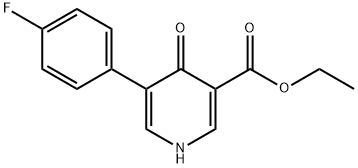 ethyl 5-(4-fluorophenyl)-4-oxo-1,4-dihydropyridine-3-carboxylate Structure
