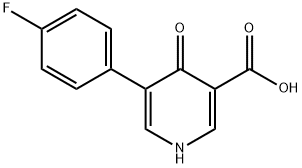 5-(4-fluorophenyl)-4-oxo-1,4-dihydropyridine-3-carboxylic acid Structure