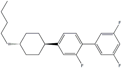 2,3',5'-Trifluoro-4-(trans-4-pentylcyclohexyl)-1,1'-biphenyl Structure