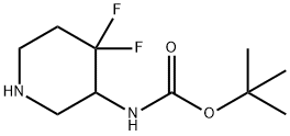 3-(Boc-aMino)-4,4-difluoropiperidine Structure