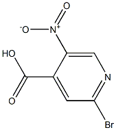 2-Bromo-5-nitroisonicotinicacid 구조식 이미지