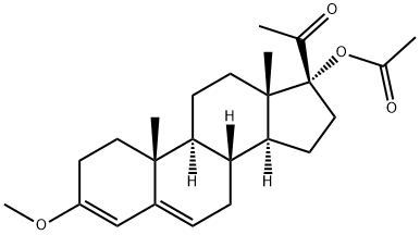 17-(Acetyloxy)-3-Methoxy-pregna-3,5-dien-20-one Structure