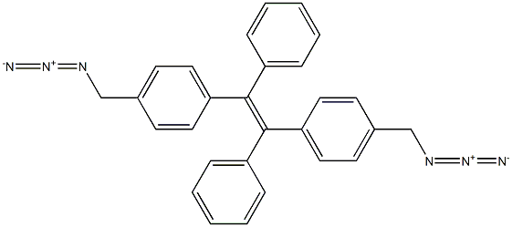 Benzene, 1,1'-(1,2-diphenyl-1,2-ethenediyl)bis[4-(azidoMethyl)- 구조식 이미지