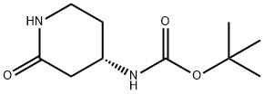 tert-부틸(2-옥소피페리딘-4-일)카르바메이트 구조식 이미지