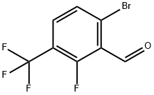 6-BroMo-2-fluoro-3-(trifluoroMethyl)benzaldehyde 구조식 이미지
