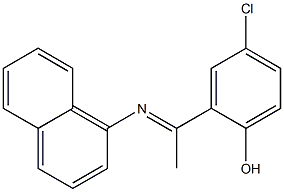 4-Chloro-2-(1-(naphthalen-1-yliMino)ethyl)phenol Structure