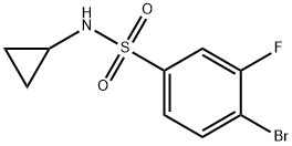 4-broMo-N-cyclopropyl-3-fluorobenzenesulfonaMide 구조식 이미지