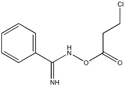 N-((3-Chloropropanoyl)oxy)benziMidaMide 구조식 이미지