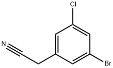 2-(3-BroMo-5-클로로페닐)아세토니트릴 구조식 이미지