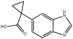 1-(1H-BENZIMIDAZOL-6-YL)Cyclopropanecarboxylic acid Structure