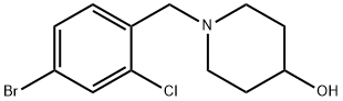 1-(4-broMo-2-chlorobenzyl)piperidin-4-ol Structure