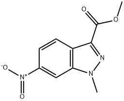 Methyl 1-Methyl-6-nitro-1H-indazole-3-carboxylate Structure