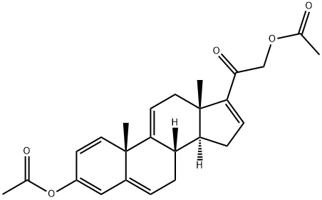 3,21-Bis(acetyloxy)pregna-1,3,5,9(11),16-pentaen-20-one 구조식 이미지
