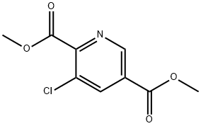 3-클로로-피리딘-2,5-디카르복실산디메틸에스테르 구조식 이미지