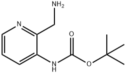 tert-부틸(2-(aMinoMethyl)pyridin-3-yl)carbaMate 구조식 이미지