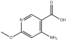 4-아미노-6-메톡시-니코틴산 구조식 이미지