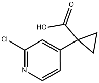 1-(2-chloropyridin-4-yl)cyclopropanecarboxylic acid Structure