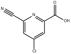 4-Chloro-6-cyanopicolinic acid Structure