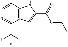 4-트리플루오로메틸-5-아자인돌-2-카르복실산에틸에스테르 구조식 이미지