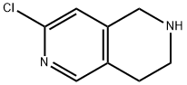 7-chloro-1,2,3,4-tetrahydro-2,6-naphthyridine Structure