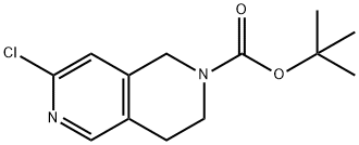 7-Chloro-3,4-dihydro-1H-[2,6]naphthyridine-2-carboxylic acid tert-butyl ester 구조식 이미지