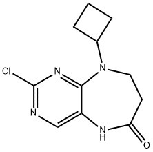 2-Chloro-9-cyclobutyl-8,9-dihydro-5H-pyriMido[4,5-b][1,4]diazepin-6(7H)-one 구조식 이미지