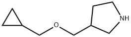 3-[(시클로프로필메톡시)메틸]피롤리딘 구조식 이미지