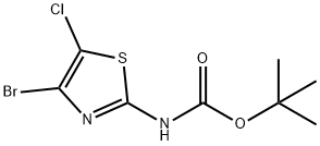 tert-Butyl (4-broMo-5-chlorothiazol-2-yl)carbaMate Structure