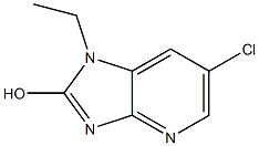 6-Chloro-1-ethylimidazo[4,5-b]pyridin-2-ol 구조식 이미지