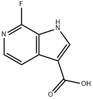 7-Fluoro-6-azaindole-3-carboxylic acid Structure