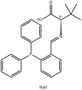 N-[[2-(디페닐포스피노)페닐]메틸렌]-3-메틸-L-발린나트륨염 구조식 이미지