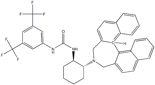 N-[3,5-bis(trifluoroMethyl)phenyl]-N'-[(1R,2R)-2-[(11bR)-3,5-dihydro-4H-dinaphth[2,1-c:1',2'-e]azepin-4-yl]cyclohexyl]-Urea 구조식 이미지