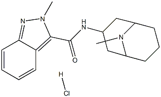 2-Methyl-N-(9-Methyl-9-aza-bicyclo[3.3.1]nonan-3-yl)-2H-indazole-3-carboxaMide hydrochloride Structure