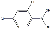 2,4-DICHLOROPYRIDINE-5-BORONIC ACID Structure