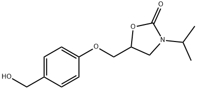 5-[[4-(Hydroxymethyl)phenoxy]methyl]-3-(1-methylethyl)-2-oxazolidinone Structure