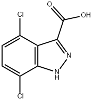 4,7-Dichloro-1H-indazole-3-carboxylic acid Structure