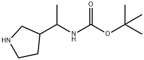 3-(1-(boc-aMino)ethyl)-pyrrolidine Structure