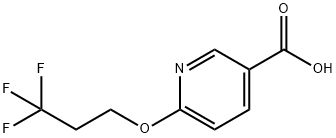 6-(3,3,3-Trifluoropropoxy)nicotinic acid 구조식 이미지