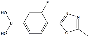 3-Fluoro-4-(5-Methyl-1,3,4-oxadiazol-2-yl)phenylboronic acid Structure