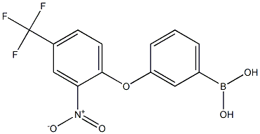 3-(2-Nitro-4-trifluoroMethylphenoxy)phenylboronic acid Structure