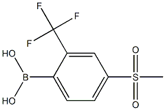 (4-(Methylsulfonyl)-2-(trifluoroMethyl)phenyl)boronic acid Structure