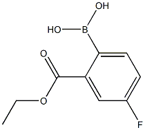 2-Ethoxycarbonyl-4-fluorobenzeneboronic acid, 97% Structure