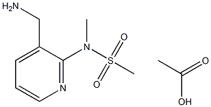 N-(3-AMinoMethyl-pyridin-2-yl)-N-Methyl-MethanesulfonaMide acetate Structure