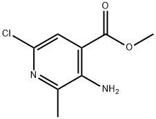 메틸3-a미노-6-클로로-2-메틸이소니코티네이트 구조식 이미지