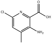 3-AMino-6-chloro-4-Methylpicolinic acid 구조식 이미지