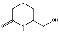 5-HYDROXYMETHYL-MORPHOLIN-3-ONE Structure