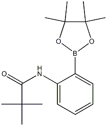 N-(2-(4,4,5,5-tetramethyl-1,3,2-dioxaborolan-2-yl)phenyl)pivalamide 구조식 이미지