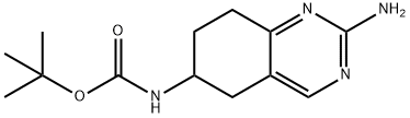 (2-아미노-5,6,7,8-테트라히드로-퀴나졸린-6-일)-카르바민산tert-부틸에스테르 구조식 이미지